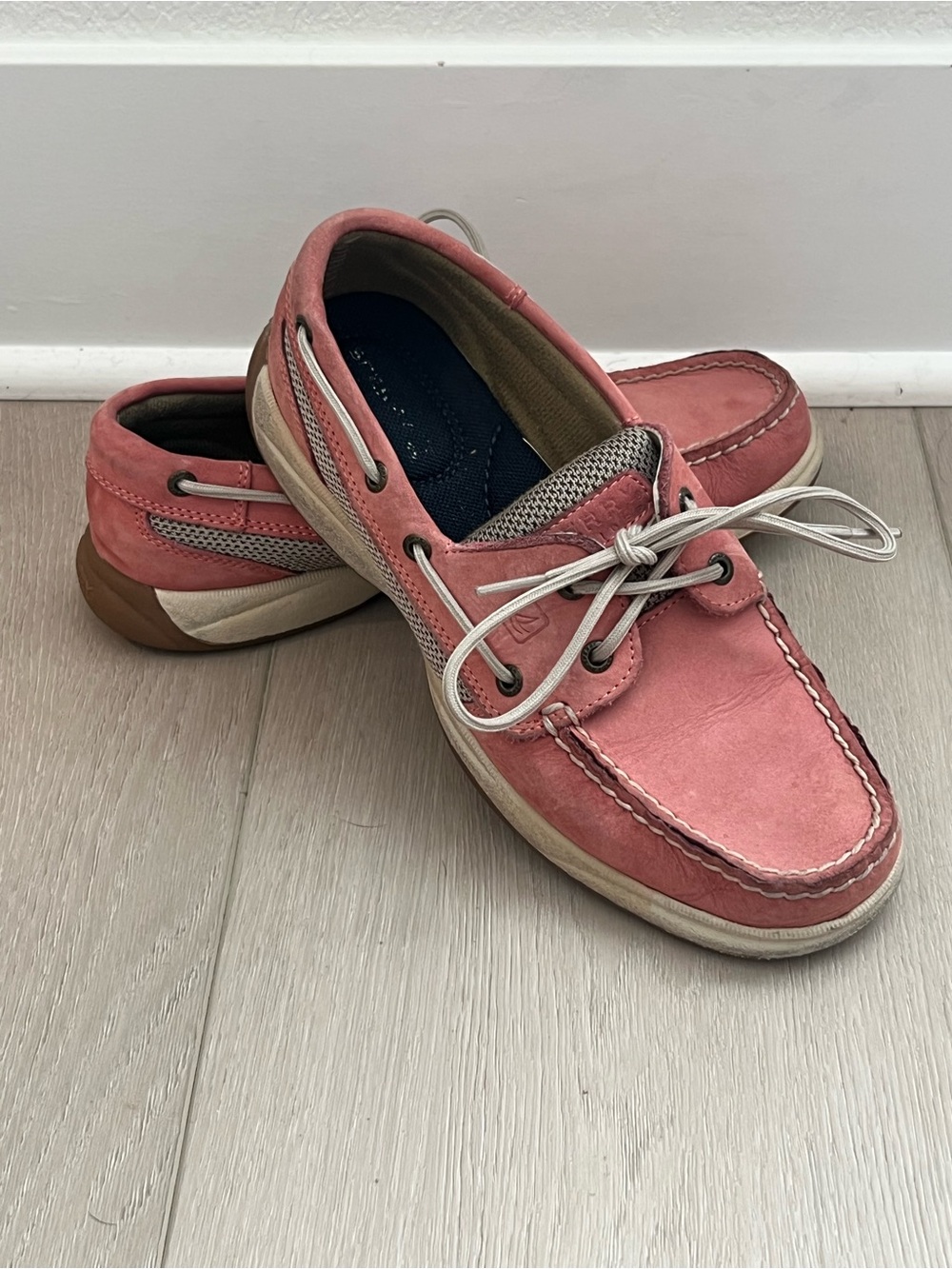 Sperry Top-Sider Pink Nubuck Leather Boat Shoes Women’s Size 7